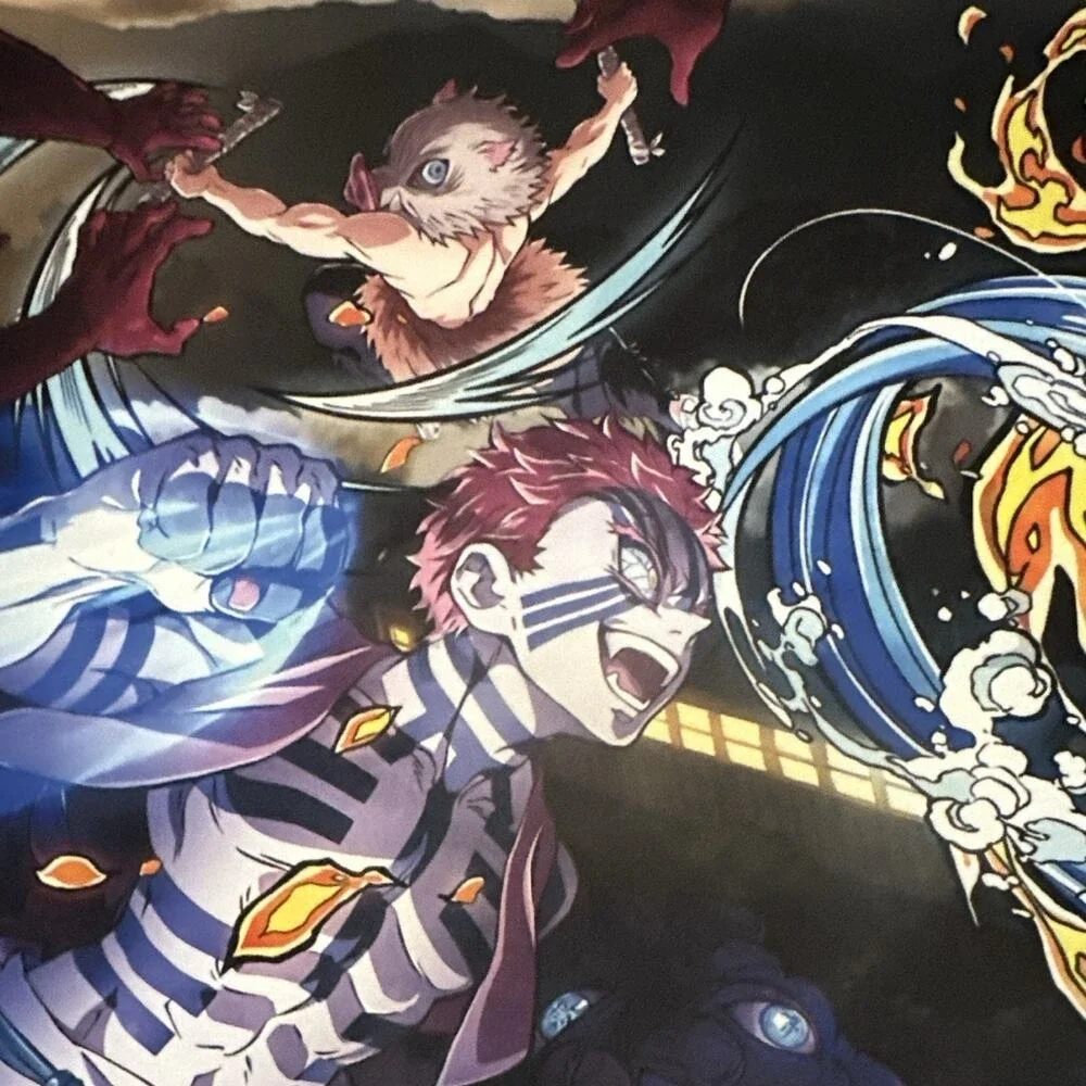 Demon Slayer Mugen Train Anime Extended Gaming Mouse Pad Desk Mat 32x12